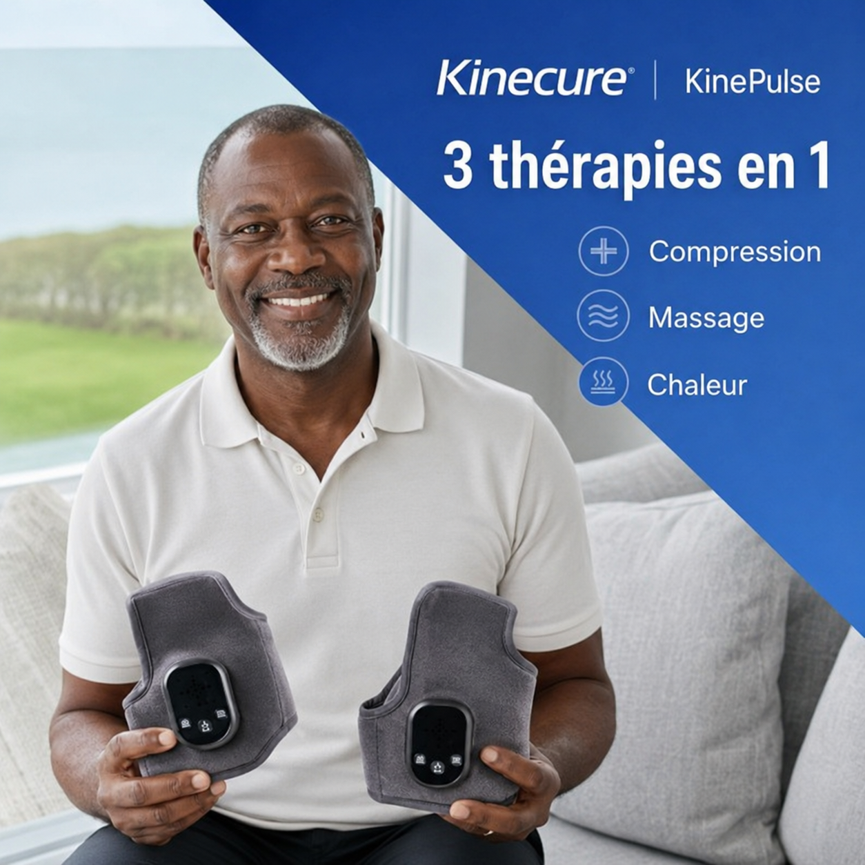 KinePulse™ – La Thérapie 3-en-1 à Domicile pour des Pieds Plus Légers et Détendus